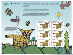 2021-ED. 5484 EN PLIEGO PREMIUM- Europa.- 2021. Fauna Nacional En Peligro De Extinción. Lince -NUEVO - Feuilles Complètes