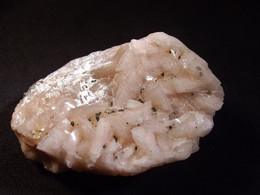 Dolomite With Chalcopyrites ( 6.5 X 4.5 X 2.5 Cm) Touissit- Bou Beker Mining District, Jerada Province - Morocco - Minéraux