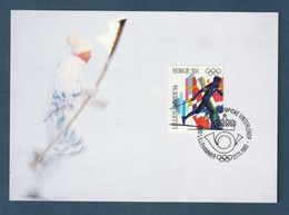 ⭐ Norvège - FDC - Carte Maximum - Jeux Olympiques 1994 - 1993 ⭐ - Maximumkarten (MC)