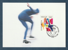 ⭐ Norvège - FDC - Carte Maximum - Jeux Olympiques 1994 - 1993 ⭐ - Cartoline Maximum