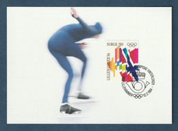 ⭐ Norvège - FDC - Carte Maximum - Jeux Olympiques 1994 - 1993 ⭐ - Maximumkaarten