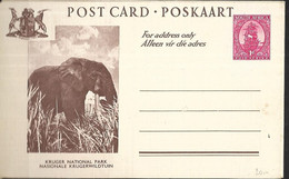 L Afrique Du Sud -Entier Postal  Illustré Parc National Kruger - Brieven En Documenten