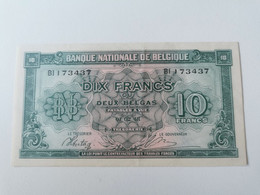 Billet, Belgique. 10 Frank, 2 Belgas 1943 - 10 Francs-2 Belgas