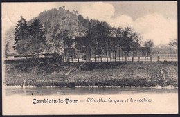 +++ CPA - COMBLAIN LA TOUR - L'Ourthe , La Gare Et Les Rochers  // - Hamoir