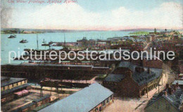 THE WATER FRONTAGE HALIFAX HARBOUR OLD COLOUR POSTCARD CANADA HARBOR - Halifax