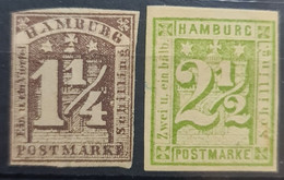 HAMBURG 1864 - MLH - Mi 8, 9 - Hamburg (Amburgo)