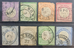 DEUTSCHES REICH 1872 - Canceled - Mi 1-7, 10 - Kleines Brustschild - Used Stamps