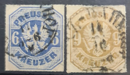 PREUSSEN 1867 - Canceled - Mi 25, 26 - Used