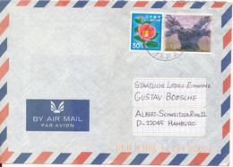 Japan Air Mail Cover Sent To Germany 31-3-2000 Topic Stamps - Brieven En Documenten