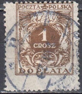 Poland 1924 - Postage Due - Shifted Perforation - Mi.65I - Used - Postage Due