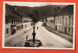 KCB-13  Môtiers Val-de-Travers  Fontaîne.  Caachet Militaire Motiers 1930 Pour Crêt Du Locle Perrochet 7328 - Le Locle