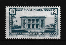 1933 Martinique  Y&T: 134*.  PALAIS DE GOUVERNEMENT - Neufs