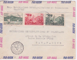 ARCHIPEL DES COMORES - MAYOTTE - DZAOUDZI - Dép. MADAGASCAR 1953 Lettre Avion POUR TANANARIVE - - Cartas & Documentos