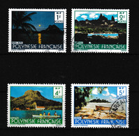 1979 Französisch - Polynesien. Y&T 132 + 133 +  135 + 136° Landschaften - Used Stamps