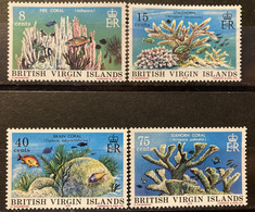 British Virgin Isl. 1978 MiNr. 333 - 336 Jungferninseln Marine Life Fishes Corals 4v MNH** 7.00 € - Iles Vièrges Britanniques