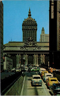 New York City Traffic On Ramp In Front Of GRand Central Terminal 1962 - Grand Central Terminal