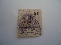 SPAIN TELEGRAFOS  USED    STAMPS KNGS 50C    WITH POSTMARKS - Telegraph