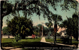 Florida St Petersburg Grounds Of The Manhattan Hotel 1917 - St Petersburg