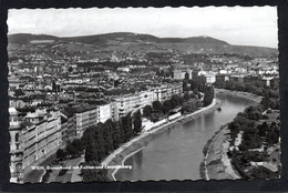 (RECTO / VERSO) WIEN EN 1965 - DONAUKANAL MIT KAHLEN AUD LEOPOLDSBERG  - BEAU TIMBRE ET FLAMME - FORMAT CPA - Wien Mitte