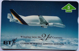United Kingdom BT 5 Units " Winging Into The 21st Century Commemorative Limited Edition " - BT Commemorative Issues