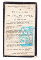 DP Melania De Wever ° Nazareth 1813 † Evergem 1906 X Leo De Schrijver - Devotion Images