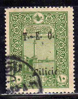 CILICIE CILICIA 1919 TURKISH STAMP T.E.O. GENERAL POST OFFICE COSTANTINOPLE OVERPRINTED TEO 5pa USED USATO OBLITERE' - Usados