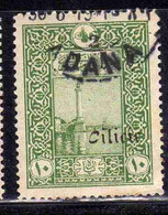 CILICIE CILICIA 1919 TURKISH STAMP T.E.O. GENERAL POST OFFICE COSTANTINOPLE OVERPRINTED TEO 5pa USED USATO OBLITERE' - Oblitérés