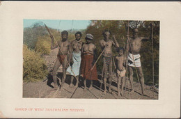 1910. Western Australia. POST CARD With Picture: GROUP OF WEST AUSTRALIAN NATIVES.   - JF431648 - Storia Postale