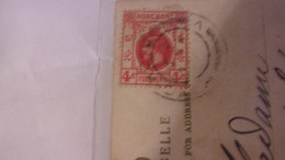HONG KONG. Georg V FOUR CENTS. On Post Card With Motive CHINESE LIFE, BOY CARRYING BABY 1913 - China (Hongkong)