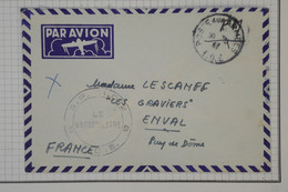 BA7  INDOCHINE  T.O.E  BELLE LETTRE  FM 1947  PAR AVION POUR ENVAL   FRANCE  +  + AFFRANCH.  INTERESSANT - Lettres & Documents