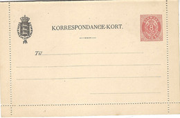 KORRESPONDANCE-KORT  8 Ore  No Used - Nice Quality - Covers & Documents