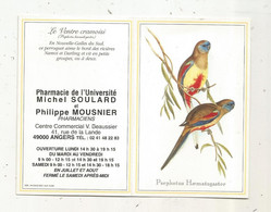 CALENDRIER, Petit Format, 1998 , Pharmacie De L'UNIVERSITE, 49 , ANGERS, Oiseaux - Petit Format : 1991-00