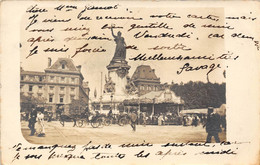 PARIS-75003-CARTE-PHOTO- PLACE DE LA REPUBLIQUE ( VOIR MANEGE ) - Distretto: 03