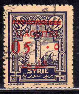 ALAOUITES SYRIA SIRIA ALAQUITES 1928 MOSQUE AT HAMA SURCHARGED 5c On 10c USED USATO OBLITERE' - Oblitérés