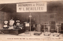 Foire  De Macon  1928  Instrument De Pesage L Beaulieu - Fiere