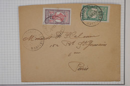 BA7  MARTINIQUE  BELLE LETTRE   1925  FORT DE FRANCE  POUR  PARIS  FRANCE  + +AFFRANCH. INTERESSANT - Lettres & Documents