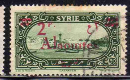 ALAOUITES SYRIA SIRIA ALAQUITES 1928 LATAKIA HARBOR SURCHARGED 2p On 1.25p USED USATO OBLITERE' - Usati