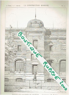 4 PLANS DESSINS 1897 PARIS 5° MUSEUM D HISTOIRE NATURELLE JARDIN DES PLANTES 57 RUE CUVIER ARCHITECTE DUTERT - Parigi