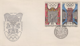 Enveloppe  FDC  1er  Jour    TCHECOSLOVAQUIE   Jeux   Olympiques   MEXICO   1968 - Verano 1968: México