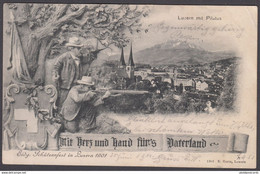 CPA  Suisse, LUZERN Schutzenfest, 1901 - LU Lucerne