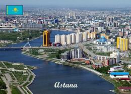 Kazakhstan Astana Ishim River Aerial View New Postcard - Kazakhstan