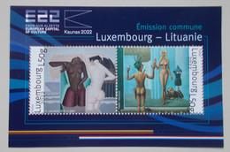 Luxemburg-Luxembourg 2022 Esch European Captical Of Culture Block - Ideas Europeas