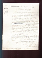Chouans / Lettre Janvier 1832 / Bourbon Vendée , Courrier Suite Aux "évènements" De Montaigu - Historische Documenten