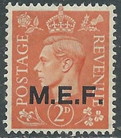 1943-47 OCCUPAZIONE BRITANNICA MEF 2 P MNH ** - RF37 - Occ. Britanique MEF