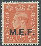 1943-47 OCCUPAZIONE BRITANNICA MEF 2 P MNH ** - RF37-2 - Occ. Britanique MEF