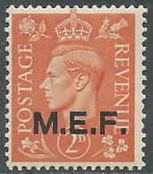 1943-47 OCCUPAZIONE BRITANNICA MEF 2 P MNH ** - RF37-5 - Occup. Britannica MEF