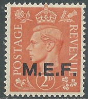 1943-47 OCCUPAZIONE BRITANNICA MEF 2 P MNH ** - RF37-4 - British Occ. MEF