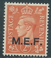 1943-47 OCCUPAZIONE BRITANNICA MEF 2 P MNH ** - RF37-7 - Occup. Britannica MEF