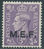 1943-47 OCCUPAZIONE BRITANNICA MEF 3 P MNH ** - RF37-4 - British Occ. MEF