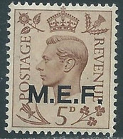 1943-47 OCCUPAZIONE BRITANNICA MEF 5 P MNH ** - RF37-3 - British Occ. MEF